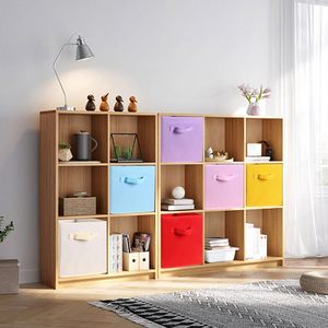 Large Capacity Multi-Function Non-Woven Fabric <b>Storage</b> <b>Box</b> Square <b>Foldable</b> Bin Drawer Factory Color Contrast Handles Square - Product Image 5
