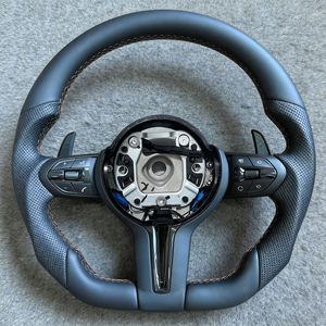 Volante de Cuero para <span class=keywords><strong>BMW</strong></span> Serie F <span class=keywords><strong>M</strong></span> <span class=keywords><strong>Sport</strong></span> F20 F21 F22 F25 F26 F44 F30 F35 F31 F34 <span class=keywords><strong>320</strong></span> F32 F33 F36 F10 520 E90 E70 F12 F15 - Product Image 2