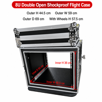 GEHUA 2U/4U/6U/8U/10U/ Flight case professionnel en aluminium pour microphone, mixeur, amplificateur2