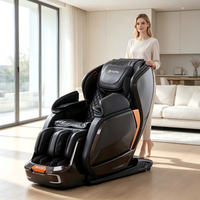 Fauteuil de massage ergonomique chauffant en cuir avec repose-pieds pour salle de conférence, bureau à domicile ou salon