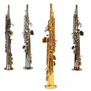 <span class=keywords><strong>Saxophone</strong></span> <span class=keywords><strong>soprano</strong></span> professionnel personnalisable, instrument à vent, coussin en cuir imperméable amovible, résistant à la rouille - Product Image 1