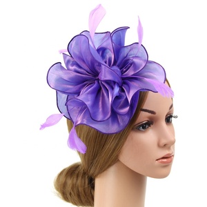 Sombrero elegante de organza para mujer, elegante sombrero de iglesia a juego - Product Image 2