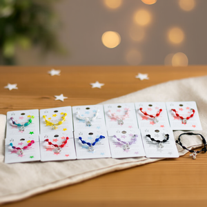 Pulseras con dijes de nudo de siete estrellas de acero inoxidable, unisex, bonito regalo hecho a mano - Product Image 3