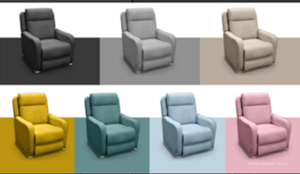 Cadeiras para casa com preço barato, assentos de elevação elétrica, cobertura de tecido reclinável padrão, poltrona reclinável plana de madeira - Product Image 2