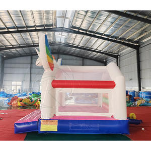 Château gonflable arc-en-ciel pour intérieur et extérieur, petit château gonflable pour 5 à 10 enfants - Product Image 3