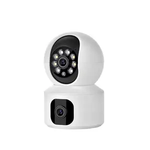 dual lens camera wifi Dual video display Human tracking Color IR Night vision Voice intercom ip camera wifi ip camera