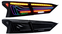 Feux arrière LED RGB fumés améliorés, réglables par application, clignotants séquentiels multicolores, pour Nissan Teana Altima