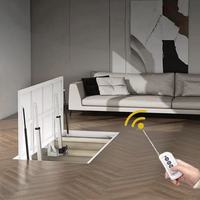 Porte d'accès au plancher escamotable électrique en acier allié robuste pour installation en sous-sol