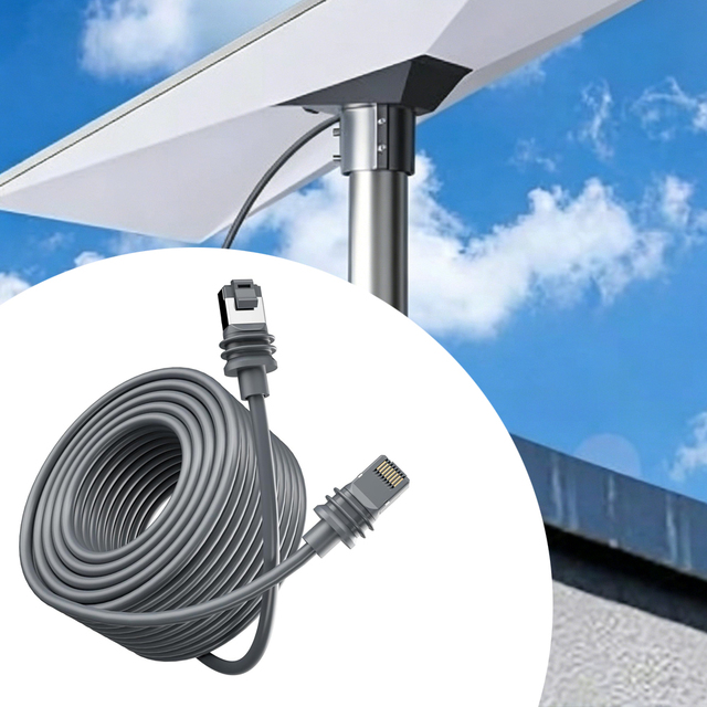 Outdoor Waterproof CAT5E CAT6 Ethernet Cable Starlink Gen 3 PVC Jacket RJ45 Tinned Copper Satellite Internet Accessories Private