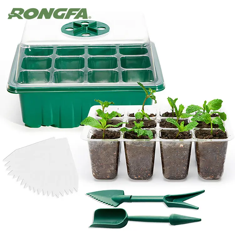 Vaso per piantine per sistemi di coltivazione casa verticale plastica trasparente trasparente scatola per piantine kit per fioriera vassoio per piante