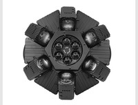 Dragonstage 6 têtes de projecteur à faisceau 6pcs B-Eye Led Moving Head Light avec contrôle DMX512 Pan infini 150 Inclinaison - Éclairage de scène pour événements et fêtes