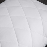 Taie d'oreiller respirante et imperméable 100 % coton, motif cœur tissé matelassé, style vintage, personnalisable, gravée au laser, pour hôpital