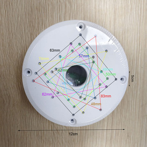 <span class=keywords><strong>Scatola</strong></span> <span class=keywords><strong>di</strong></span> <span class=keywords><strong>giunzione</strong></span> rotonda da 12 cm in plastica per telecamera CCTV, supporto per montaggio a soffitto, <span class=keywords><strong>scatola</strong></span> per cavi a scomparsa, supporto per alimentazione CCTV - Product Image 2