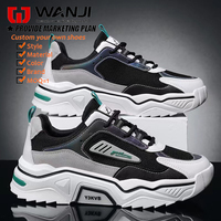 Nouveau modèle Baskets confortables décontractées en cuir avec logo personnalisé imperméables pour hommes