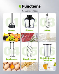 Promotion Exceptionnelle : Mixeur Plongeant Électrique 1200W, Batteur à Main de Cuisine à Vitesse Variable, Ensemble Mixeur Plongeant avec Contrôle Progressif - Product Image 2