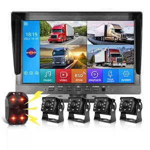Pz 1080p không thấm nước sao lưu máy ảnh 10 inch Hỗ trợ Đậu Xe Màn Hình BSD báo động xe tải van xe điểm mù hệ thống giám sát - Product Image 6