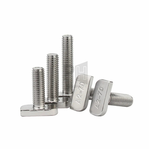 Boulon à rainure en T en acier inoxydable 304 haute résistance, spécialement conçu pour les systèmes de profilés, avec installation flexible pour cadre industriel - Product Image 1