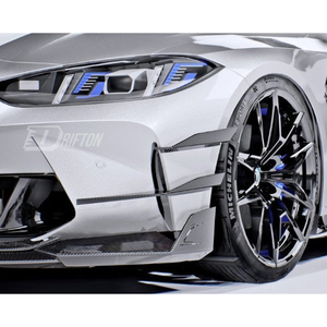 Alerones delanteros de fibra de carbono seca estilo CMST V2 para BMW G80 G81 M3 G82 G83 M4 2020-2024 - Product Image 3