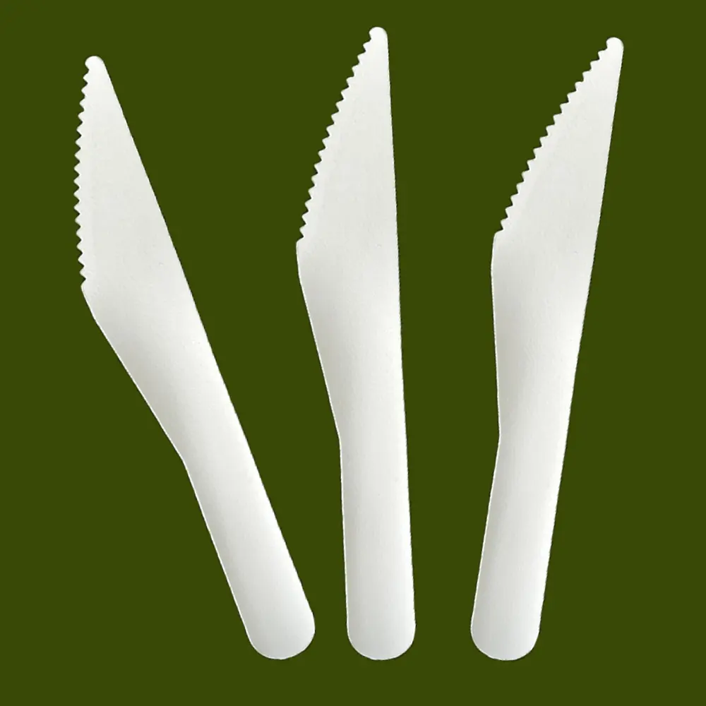Biodegradable Paper Kitchen Accessories Set Stronger Paper Knife Paper Cutlery
