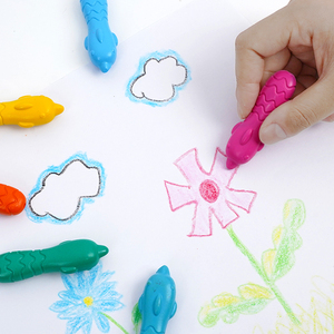 Set Completo di 24 Pastelli Morbidi a Forma di <span class=keywords><strong>Delfino</strong></span> in Plastica, Penne Colorate per Kit Educativo di Pittura, Tonalità per Apprendimento e Creatività - Product Image 5