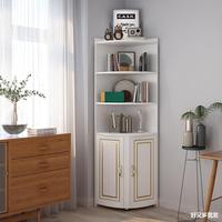 Armoire d'angle personnalisable, étagère de rangement triangulaire, armoire latérale de rangement pour salon, chambre à coucher