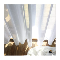 Innermor Dernière Tulle Dentelle Solide Blanc Fenêtre Screening Sheer Rideaux pour Salon Moderne Tulle Sheer Rideaux