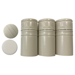 Topack Advanced Grauer 30*60mm Aluminium-Schraubverschluss für Weinflaschen mit Individuellem Logo und PE-Einlage - Product Image 1