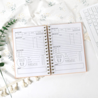 Carnet de suivi d'entraînement personnalisé pour la remise en forme, journal de bien-être, planificateur quotidien, objectifs mensuels, carnet d'exercices