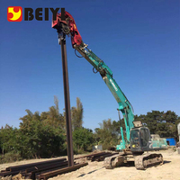 18-65T Pilote de pile hydraulique monté sur excavatrice Marteau vibrant/Pilote de pile de tôle vibrante