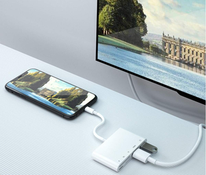 อะแดปเตอร์ USB C เป็น HDMI 5 in 1 อะแดปเตอร์ USB OTG 1080P ดิจิตอล AV+กล้อง อ่านการ์ดหน่วยความจำ SD และ TF พร้อมพอร์ตชาร์จ - Product Image 4
