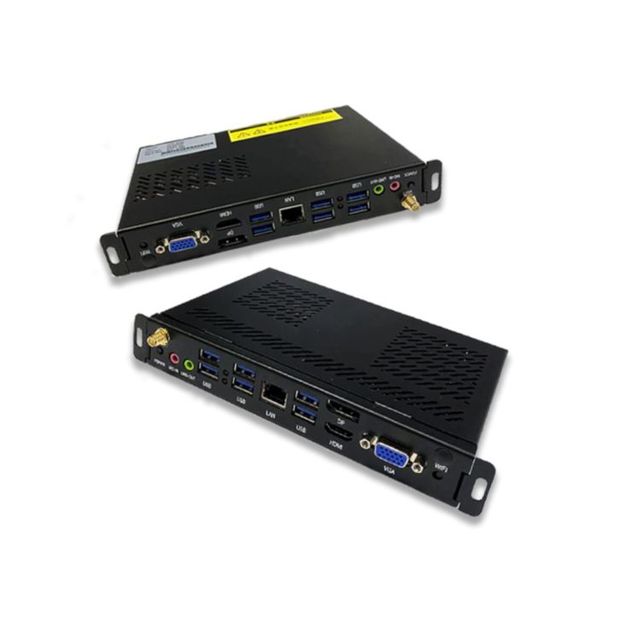 QDE Embedded Fanless Mini OPS PC for Easy Use and Maintenance Intel Core I5-8400 CPU Supporting Windows/Linux OS in Stock