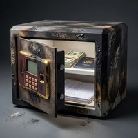 JB Caja Fuerte Feuerfester Safe für Zuhause mit Elektronischem Tastenfeld-Schloss 2-Stunden-Brandschutz für Dokumente, Bargeld & Wertsachen