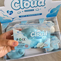 Jouet Squishy Nuage Croustillant Doux à Remontée Lente, Jouet Sensoriel Anti-Stress à Effet Craquelé, Cadeau pour Enfants, Vente en Gros