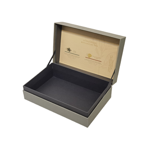 Caja de exhibición de cartón rígido de 3mm ecológica Premium, logotipo estampado de lámina de oro personalizado para bebidas de té, materiales reciclados - Product Image 4