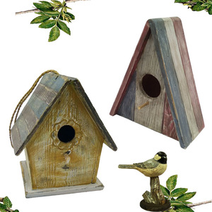 Fabricage Groothandel Hout Vogelnest Doos Houten <span class=keywords><strong>Birdhouse</strong></span> Kooien Houten Vogel Huis - Product Image 2
