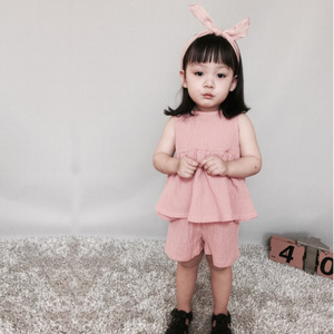 Set di abbigliamento per bambini vestiti estivi per bambini nuovi nati vestiti estivi per ragazze vestito pantaloni di bellezza dei fornitori della Cina - Product Image 2