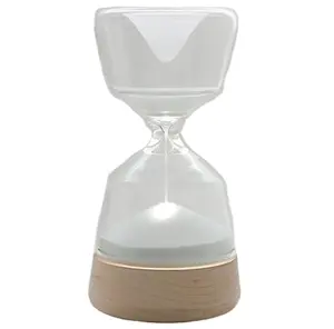 Песочные часы с деревянной основой, 10 минут, со светодиодной подсветкой