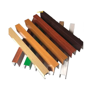 Profilo per Soffitto <span class=keywords><strong>in</strong></span> Tubo Quadrato <span class=keywords><strong>in</strong></span> Lega di Alluminio, Griglia con Effetto Legno, Divisorio a Quattro Lati, Tubo Cavo Serie 1000 - Product Image 1