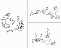Bras de suspension inférieur avant droit en alliage d'aluminium noir de haute qualité pour 639 4WD OE 6393300510 avec garantie de 12 mois