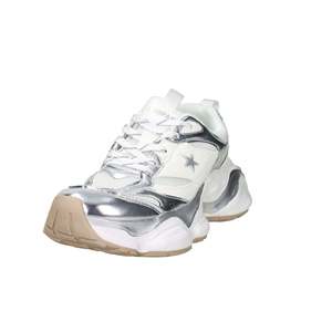 Scarpe da Ginnastica Donna Shop Art SASS250241 Bianco Argento in Tela, Calzature Trendy - Product Image 2