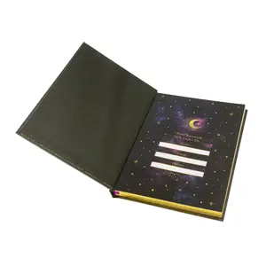 OEM Hardcover Notebooks Customizable Gold Foil Gold Edges Printing Beautiful Diary Notebook Composition Notebook