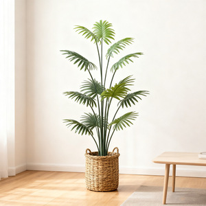 Planta Artificial en <span class=keywords><strong>Maceta</strong></span> <span class=keywords><strong>de</strong></span> Plástico para Interiores, Decoración <span class=keywords><strong>de</strong></span> Oficina, Boda, Hogar, Plantas Falsas, Vegetación Artificial - Product Image 2