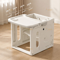 Chaise haute multifonctionnelle convertible pour bébé, chaise de repas pour enfants, table d'étude, table de construction, fabricant OEM ODM