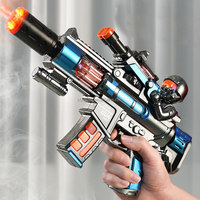 Pistolet mitrailleur de simulation électrique clignotant avec fonction de pulvérisation