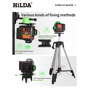 Nivel Láser <span class=keywords><strong>HILDA</strong></span> de 16 Líneas, Autonivelante, 4x360 °   Nivel Láser de Rayo Verde <span class=keywords><strong>4D</strong></span>, Láser de Línea Vertical para la Construcción de Pisos y Azulejos - Product Image 2