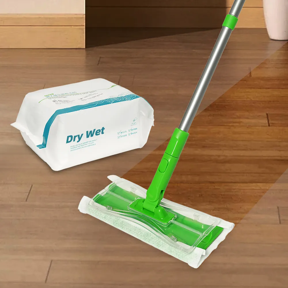 Jesun Dry and Wet Multi Surface Floor Cleaner Mop usa e getta per la pulizia dei peli di animali domestici Cat Hair Remover Flat Mop Floor Sweeper