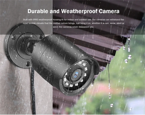 Con người chuyển động báo động 8MP 4K IP Camara hệ thống ngoài trời không thấm nước Mạng an ninh video giám sát máy ảnh AHD <span class=keywords><strong>DVR</strong></span> 4CH CCTV Kit - Product Image 6