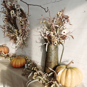 Bouquet de fleurs artificielles de marguerites blanches pour l'automne, buissons de fleurs sauvages en plastique, décoration d'automne pour la fête des Mères et Noël - Product Image 3