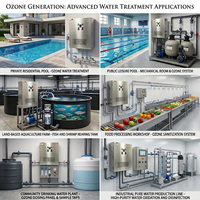 Flygoo OzonOxy 7g/h Ozongenerator Schwimmbad und Wasserpark Ozon-Wassersterilisationssystem für Öffentliche Wasseranlagen