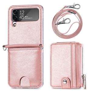 Funda protectora más popular para <span class=keywords><strong>Samsung</strong></span> Z <span class=keywords><strong>Flip</strong></span> 5 4 3 Funda de teléfono con pantalla plegable con bolsa de inserción de tarjeta de crédito - Product Image 6